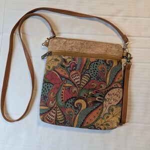Kaleidoscope Cork Accessories Crossbody Bag BNWOT